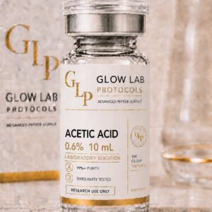 Acetic Acid 0.6% 10 mL laboratory solution vial — Glow Lab Protocols